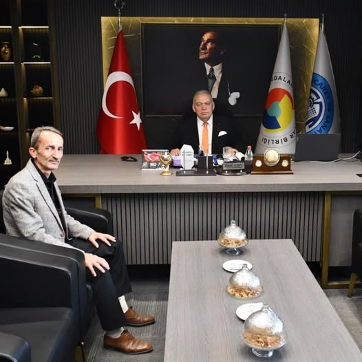 Turgutlu Mal Müdürü Kırmızıbayrak'tan TUTSO Başkanı Aydın'a Veda Ziyareti