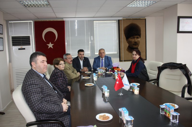 CHP TURGUTLU İLÇE TEŞKİLATI ODAMIZI ZİYARET ETTİ