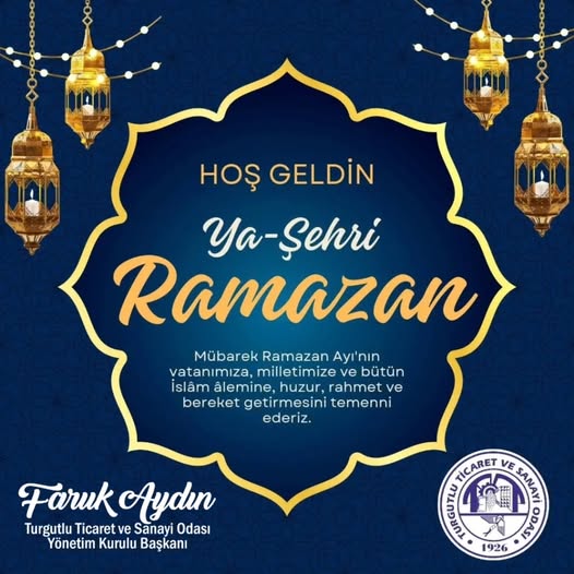 TUTSO Başkanı Faruk Aydın’dan Ramazan Mesajı