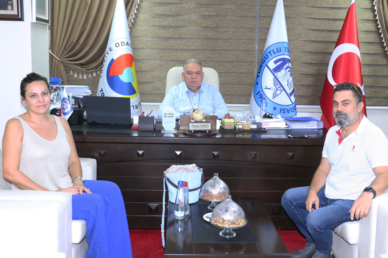 Avukat Çölova ve Mühendis Erçin'den Başkan Aydın'a Ziyaret