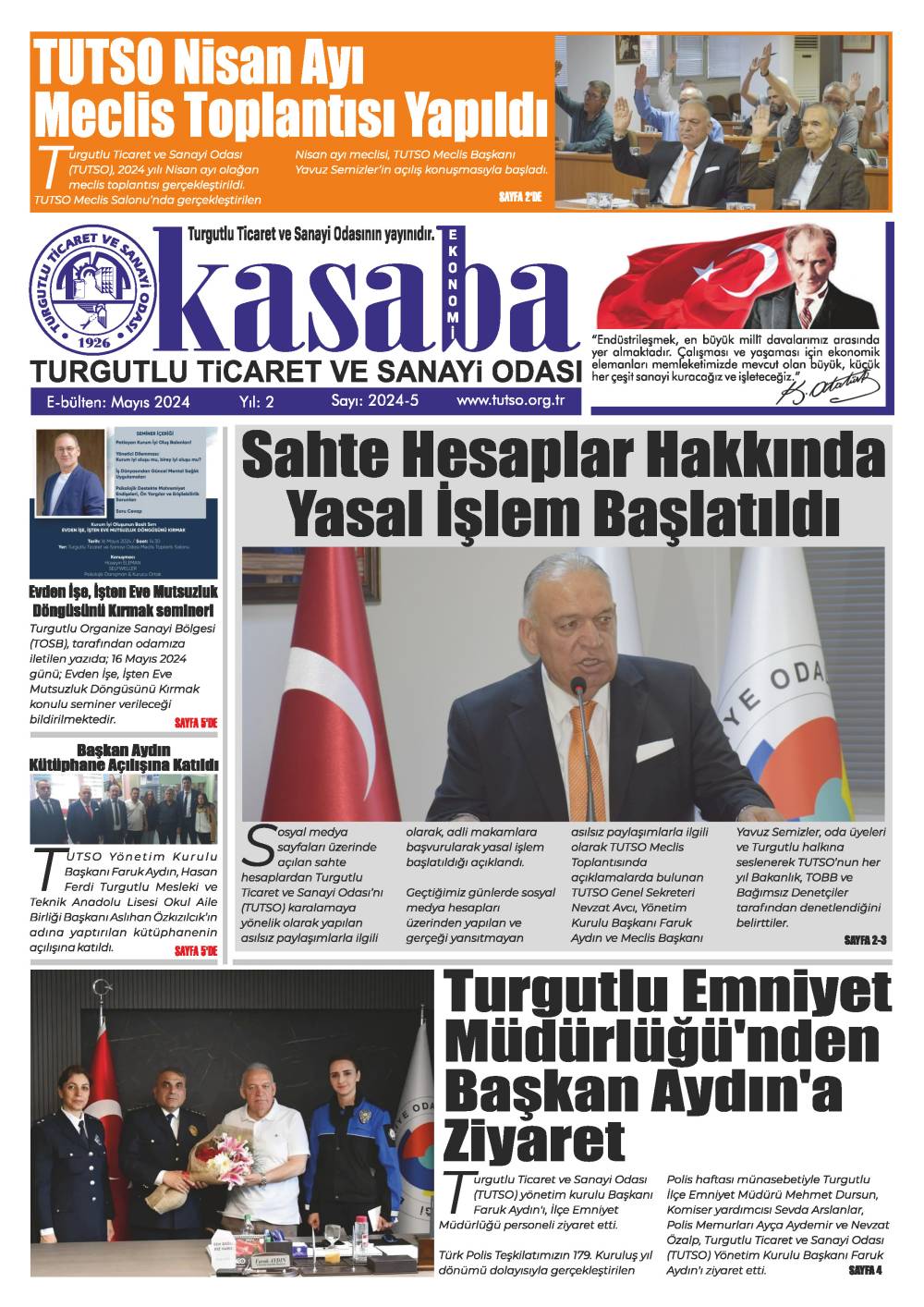 Mayıs 2024 E-Bülteni Yayınlandı