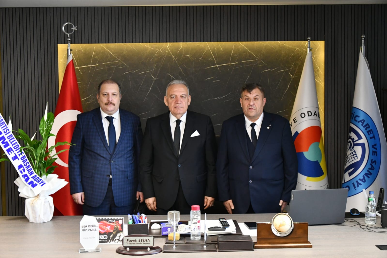 Mehmet Can'dan, TUTSO Başkanı Faruk Aydın'a Ziyaret