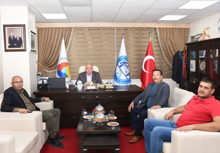Abalı ve Konuş'tan Başkan Aydın'a Ziyaret