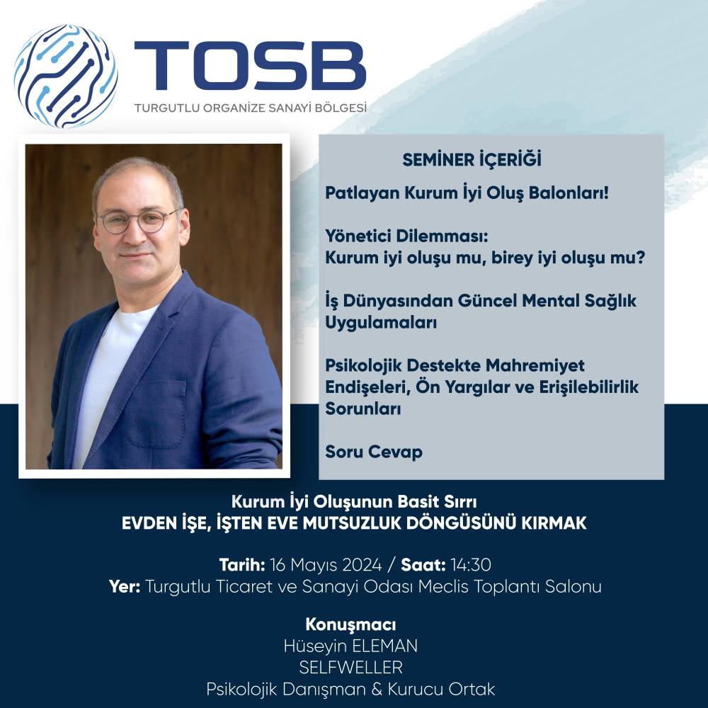 Evden İşe, İşten Eve Mutsuzluk Döngüsünü Kırmak semineri