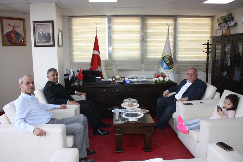 JANDARMA KOMUTANI EVRENDEN , ODAMIZA ZİYARET