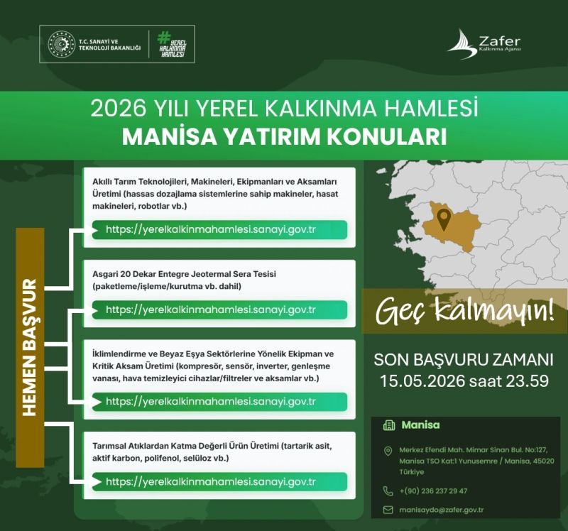 Manisa İçin Büyük Yatırım Fırsatı: 2026 Yerel Kalkınma Hamlesi Başladı!