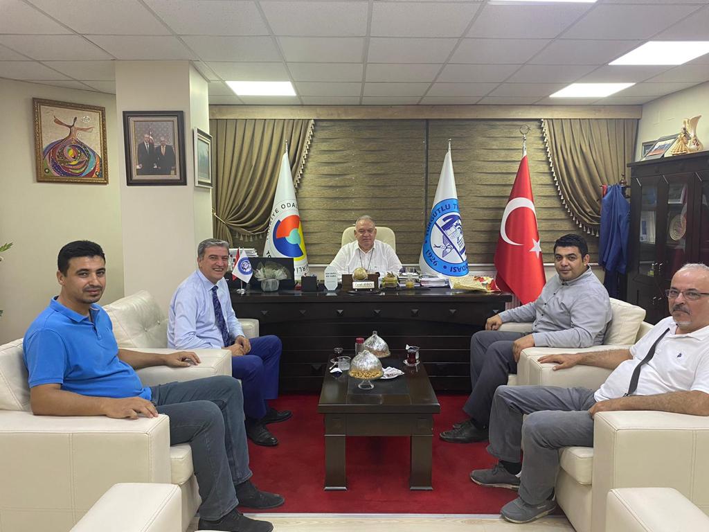 TUTSO Başkanı Faruk Aydın Ziyaretçilerini Ağırladı