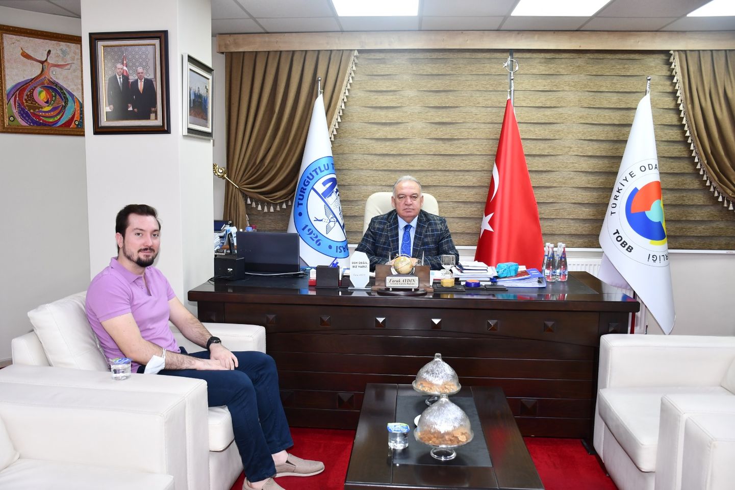Başkan Aydın'a Siemens Yetkili Bayinden Ziyaret