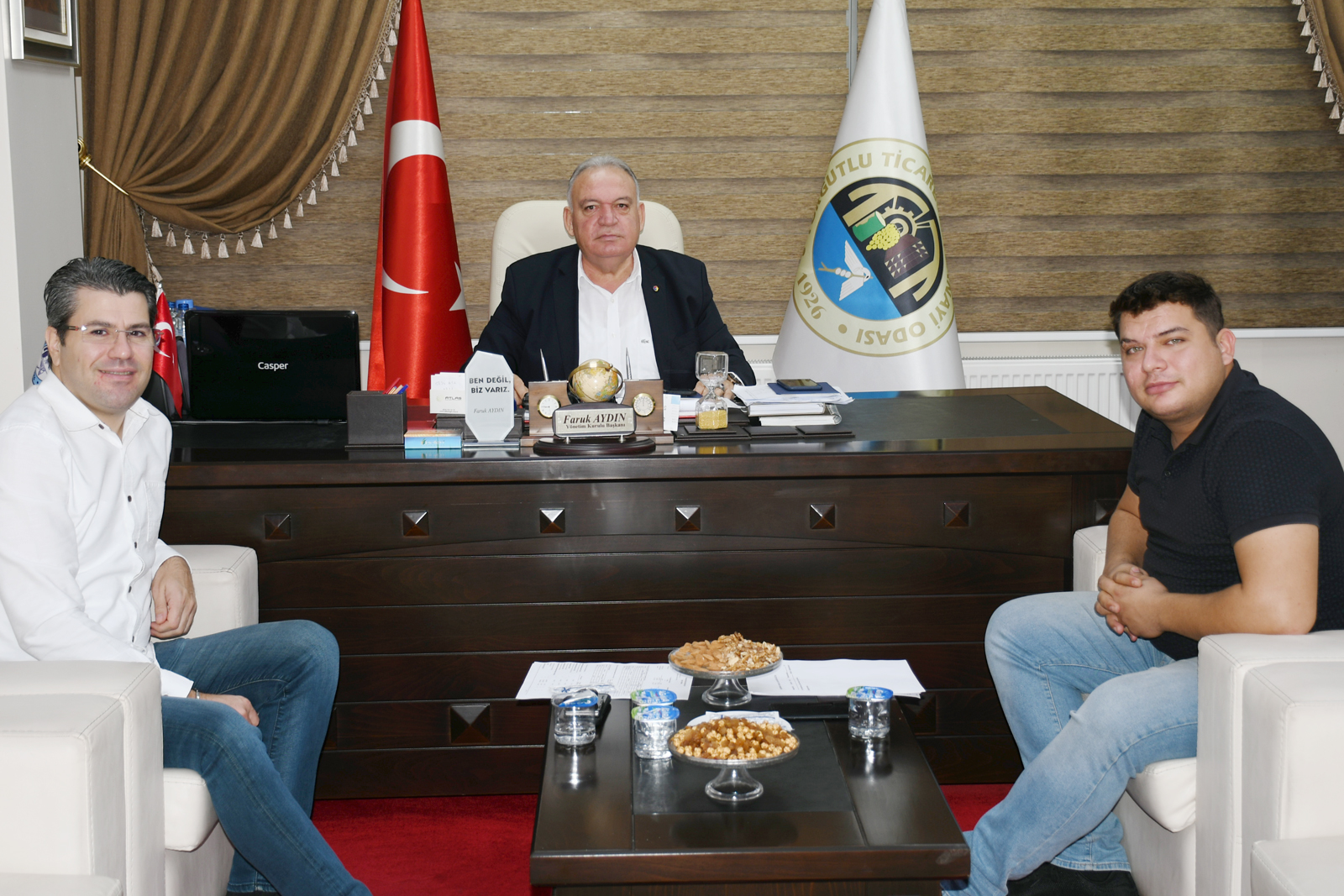 Başkan Aydın'a Urca Turizm ve Şekerbank'tan Ziyaret