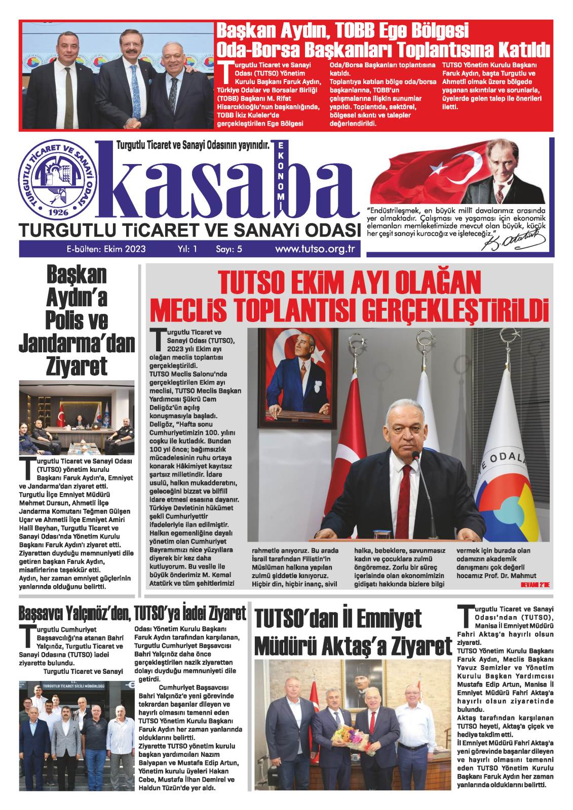 Kasım 2023 E-Bülteni Yayınlandı