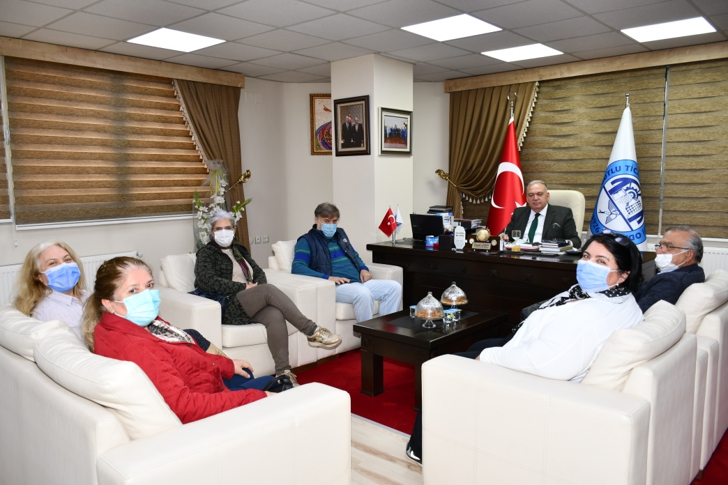 Ahmetli Tarımsal Kredi Kooperatifi'nden Başkan Aydın'a Ziyaret