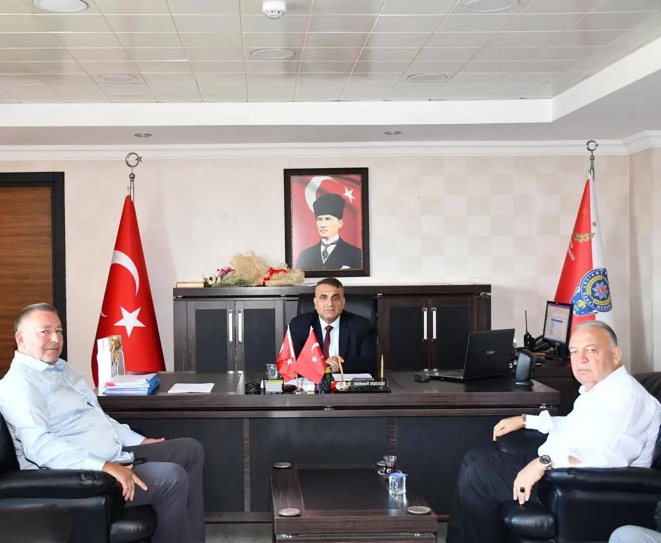 TUTSO'dan, İlçe Emniyet Müdürü Mehmet Dursun'a Hayırlı Olsun Ziyareti