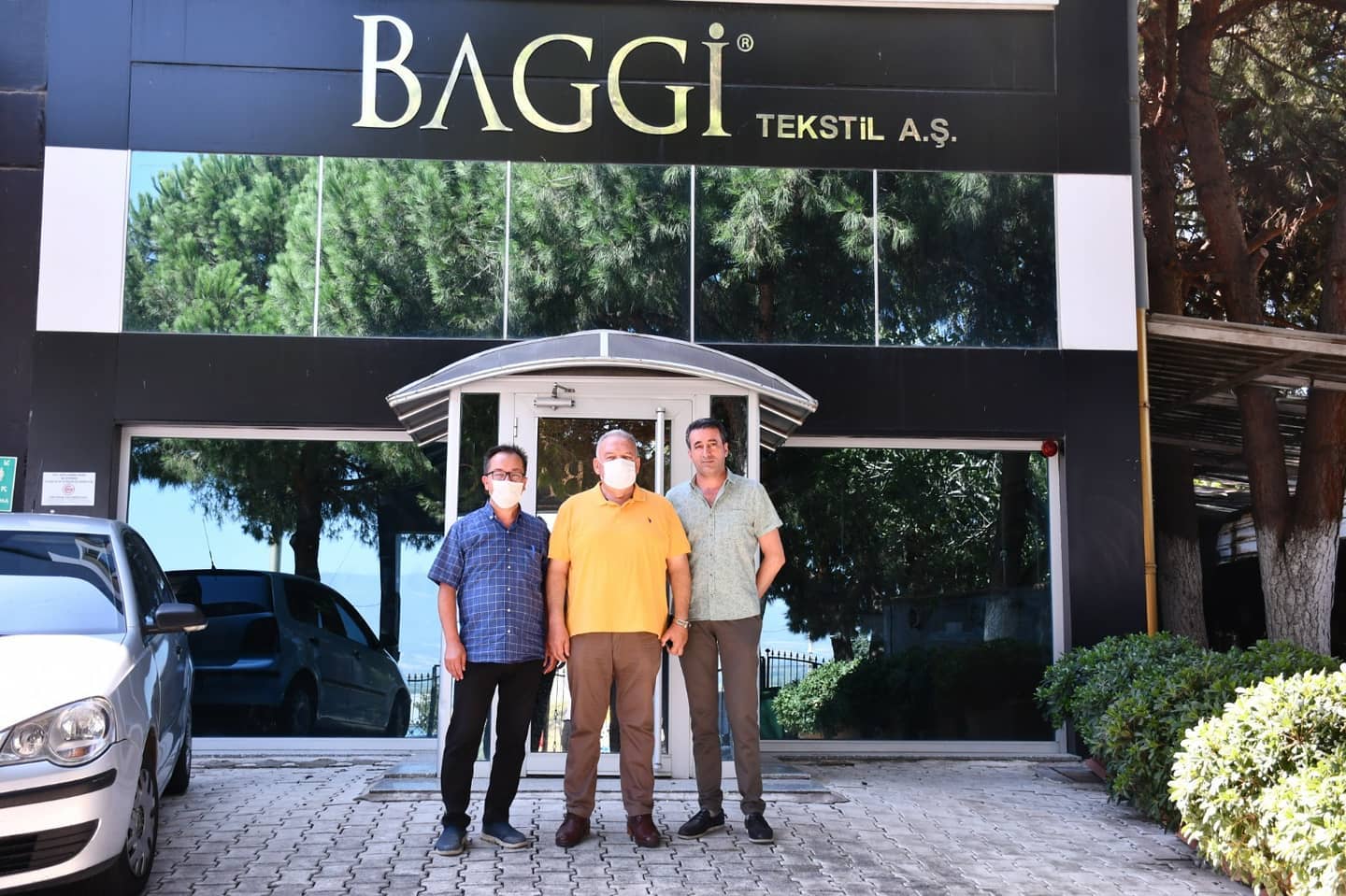 Başkan Aydın'dan Baggi Tekstil AŞ'ye Ziyaret