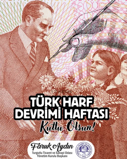 TUTSO Başkanı Faruk Aydın’dan Türk Harf Devrimi Mesajı