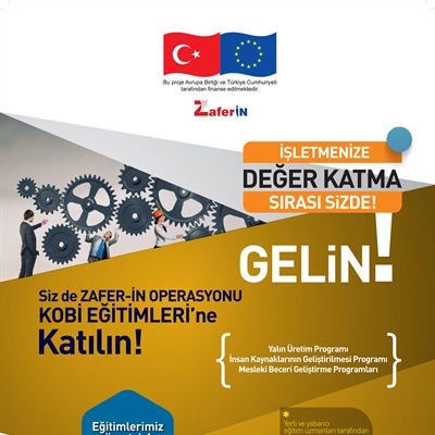 ZAFER-İN OPERASYONU KOBİ EĞİTİMLERİ BİLGİLENDİRME VE FARKINDALIK ARTTIRMA TOPLANTISI YAPILACAKTIR