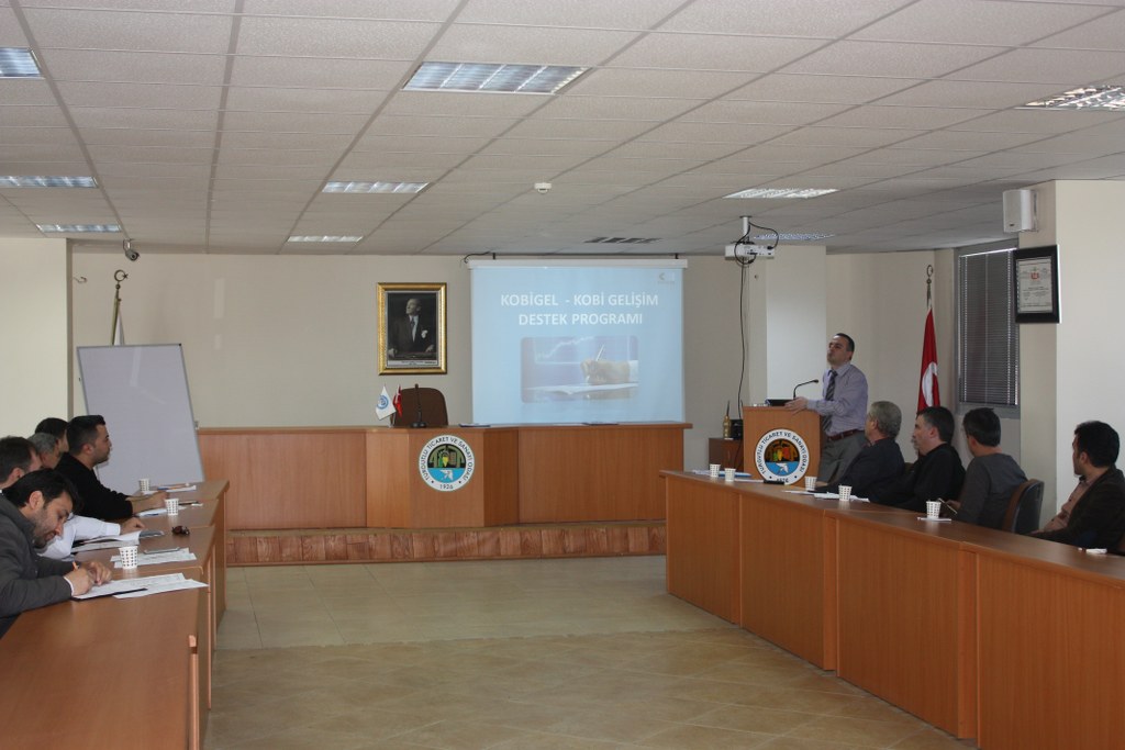 KOSGEB KOBİ GEL PROGRAMI BİLGİLENDİRME TOPLANTISI YAPILDI