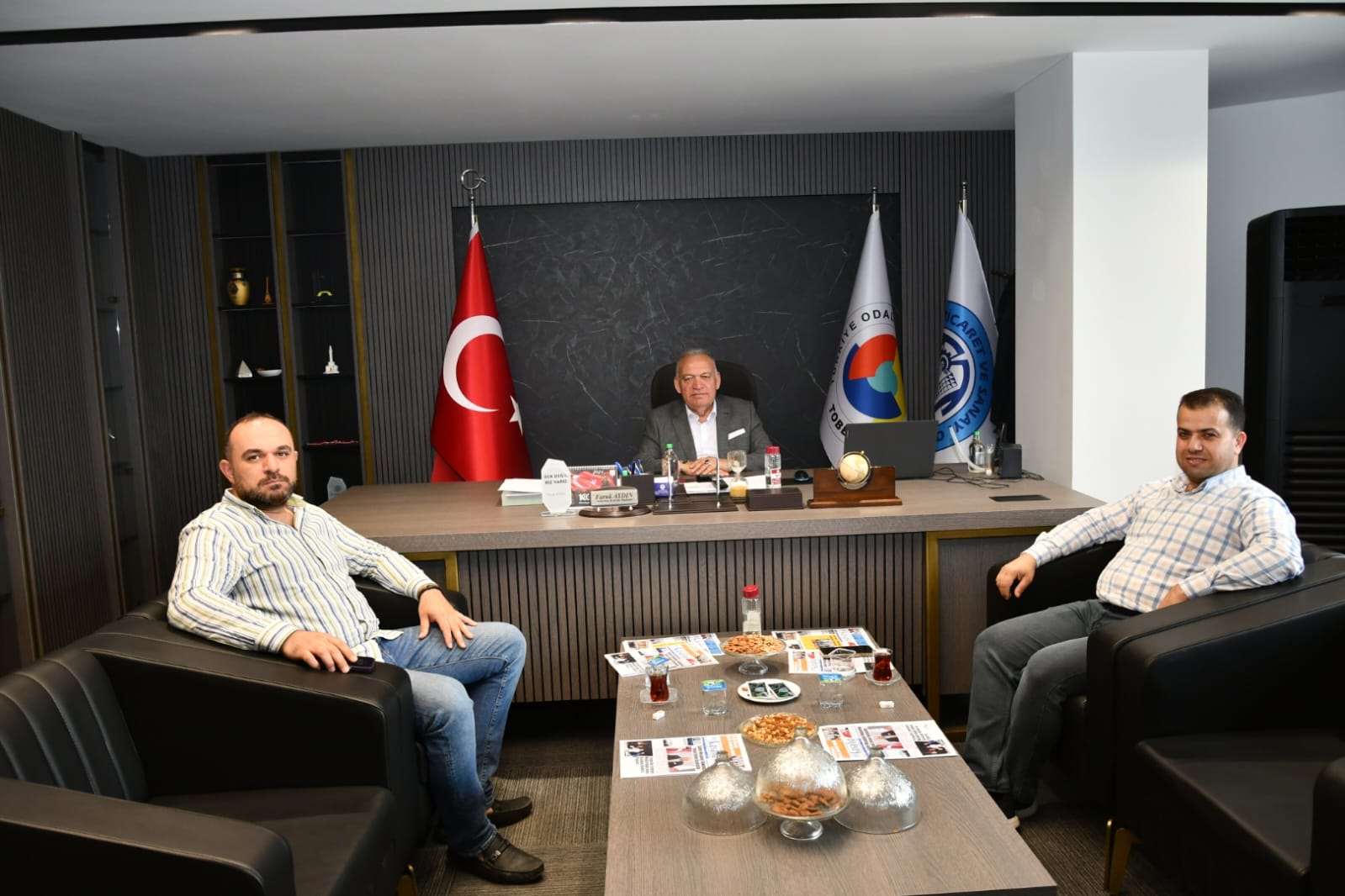 Başkan Aydın'a, RTS'den Ziyaret