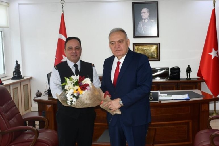 Başkan Aydın'dan Tuğgeneral İlhan Şen'e hayırlı olsun ziyareti