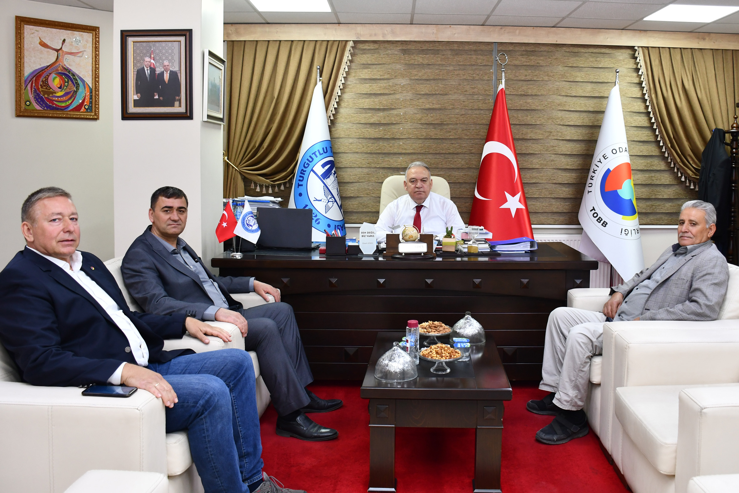 Başkan Faruk Aydın'a Taşıyıcılar Kooperatifinden Ziyaret