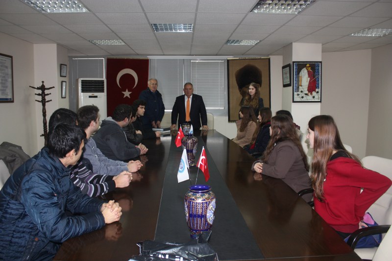 HALİL KALE FEN LİSESİ MÜDÜRÜ TAHSİN BOZKURT DAN ODAMIZA VEDA ZİYARETİ