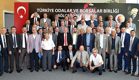EGE BÖLGESİ’NDEKİ ODA VE BORSALAR TOBB’DA BULUŞTU