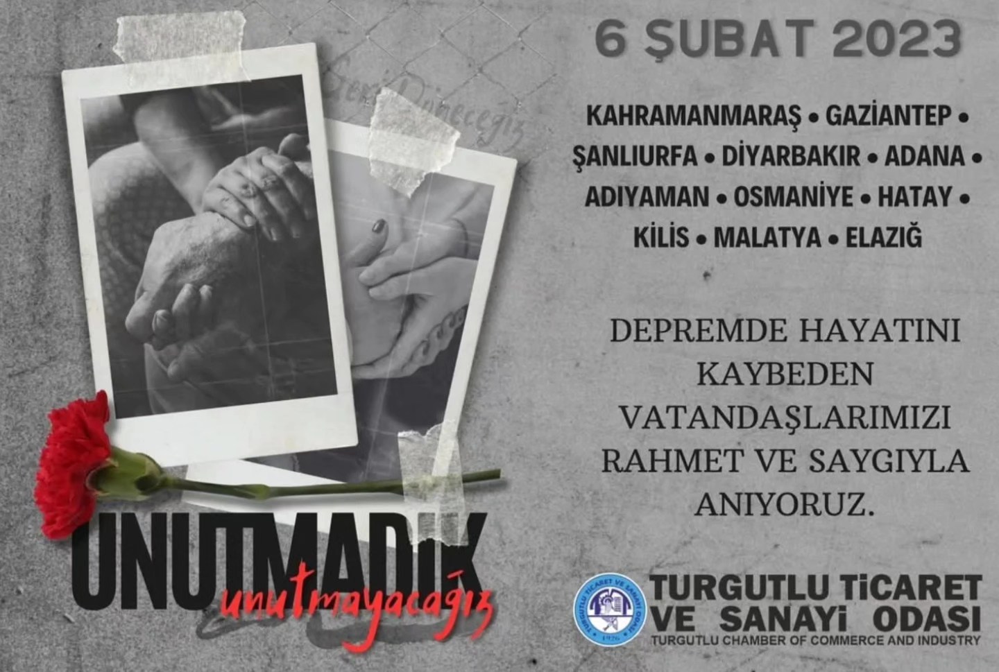 Başkan Aydın'dan, 6 Şubat Anma Mesajı