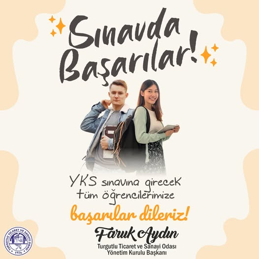 TUTSO Başkanı Faruk Aydın’dan YKS’ye Girecek Öğrencilere Başarı Mesajı
