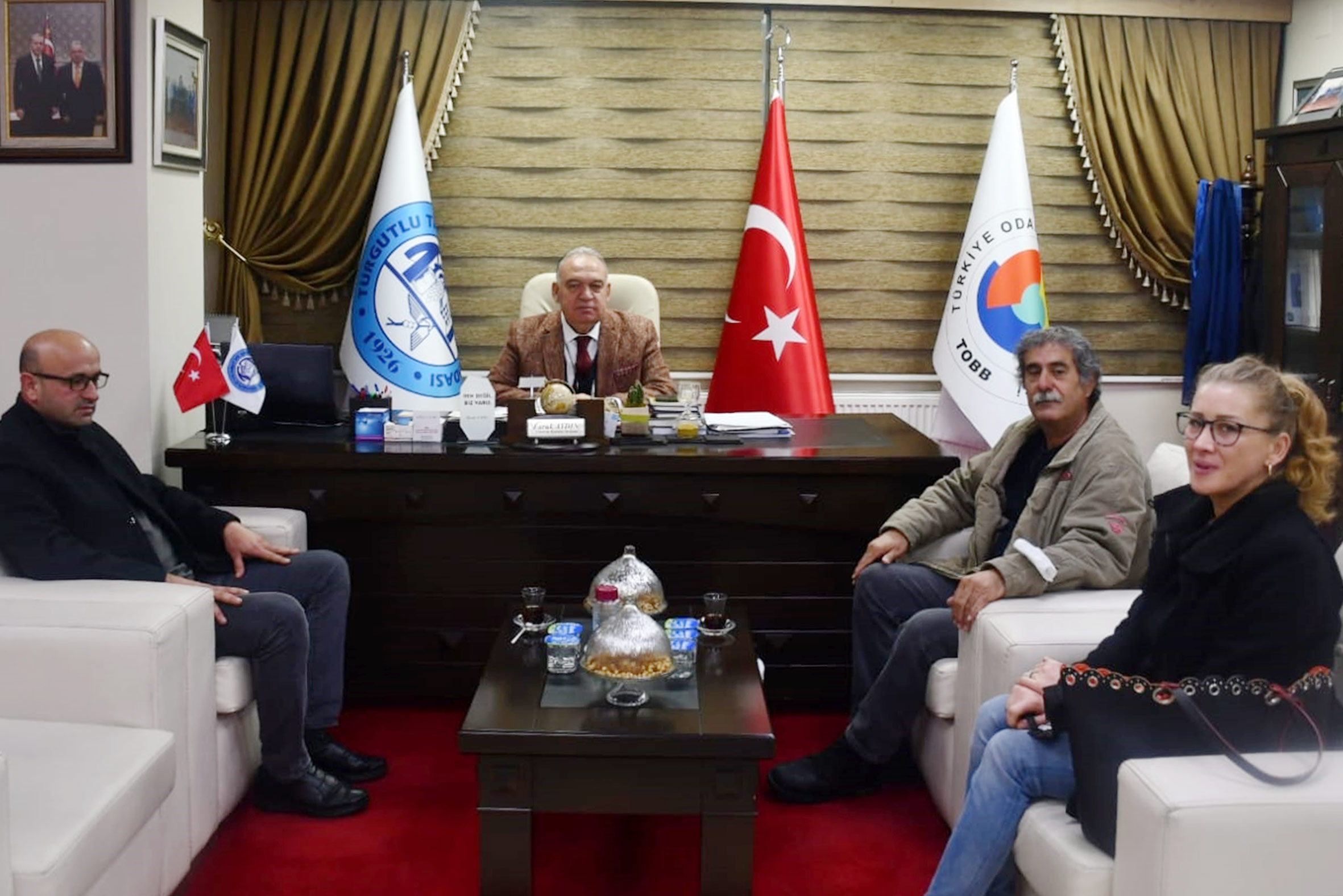 Başkan Aydın Ziyaretçilerini Ağırlamaya Devam Ediyor