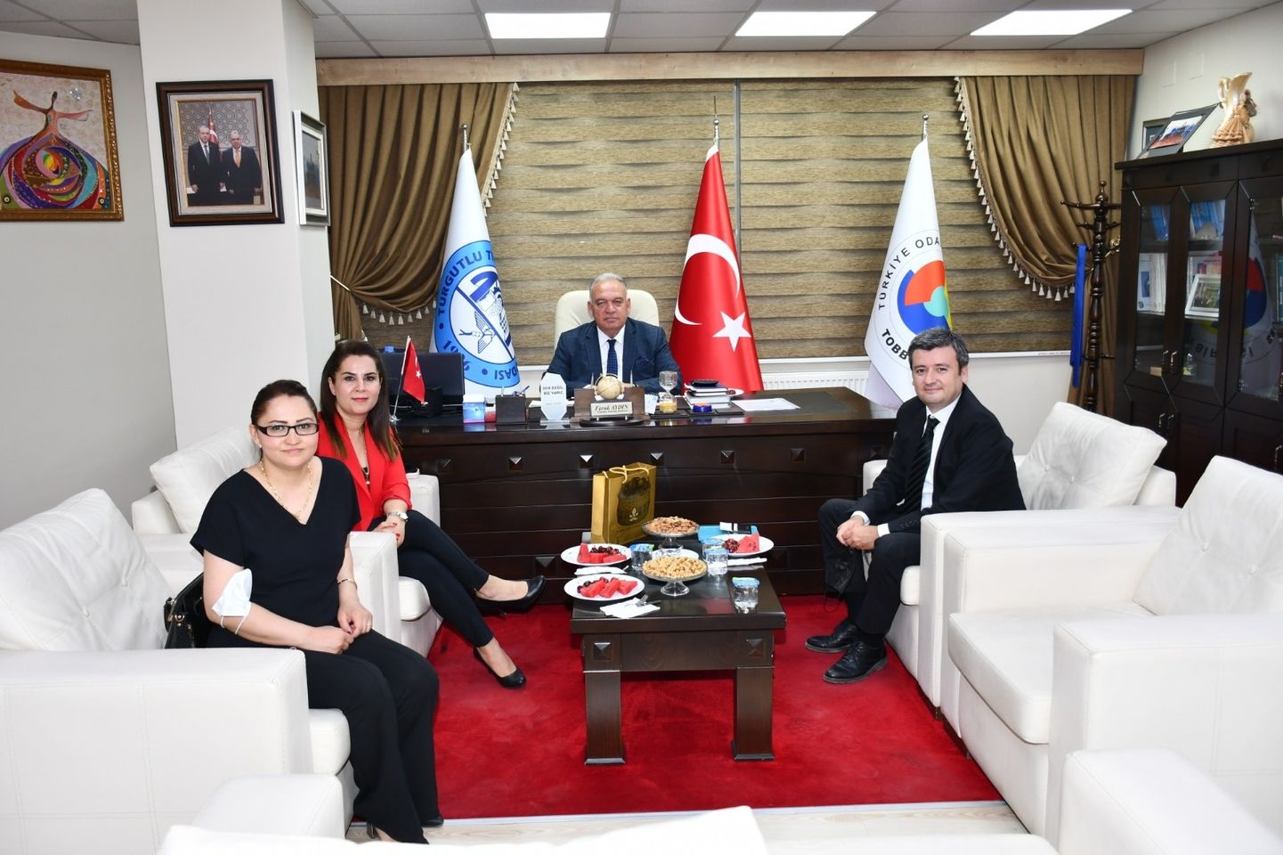 Türkiye Hayat Emeklilik temsilcileri Başkan Aydın'ı ziyaret Etti