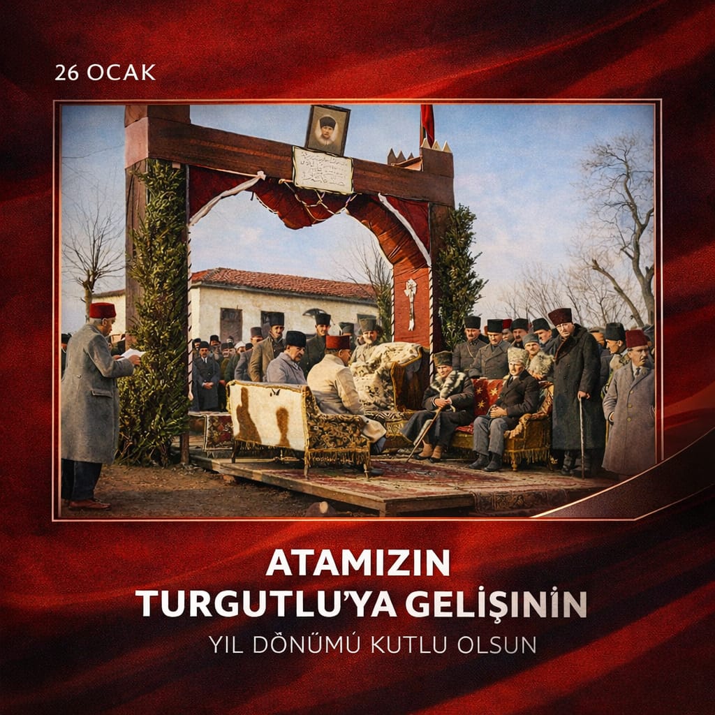 TUTSO Başkanı Faruk Aydın’dan 26 Ocak Atatürk’ün Turgutlu’ya Gelişinin Yıl Dönümü Mesajı