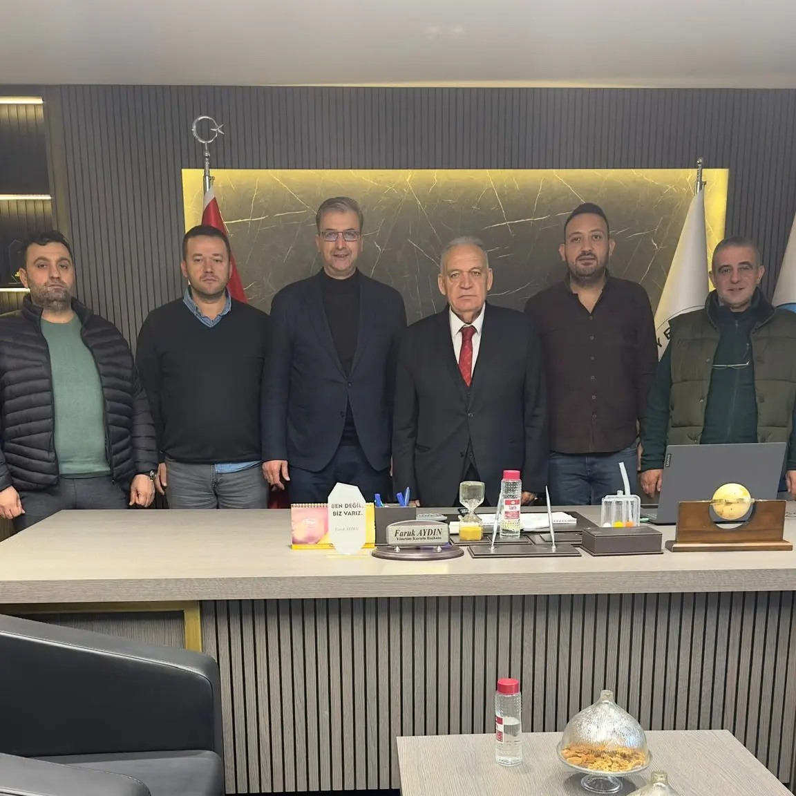 Kazım Dilek’ten, Başkan Faruk Aydın’a Ziyaret