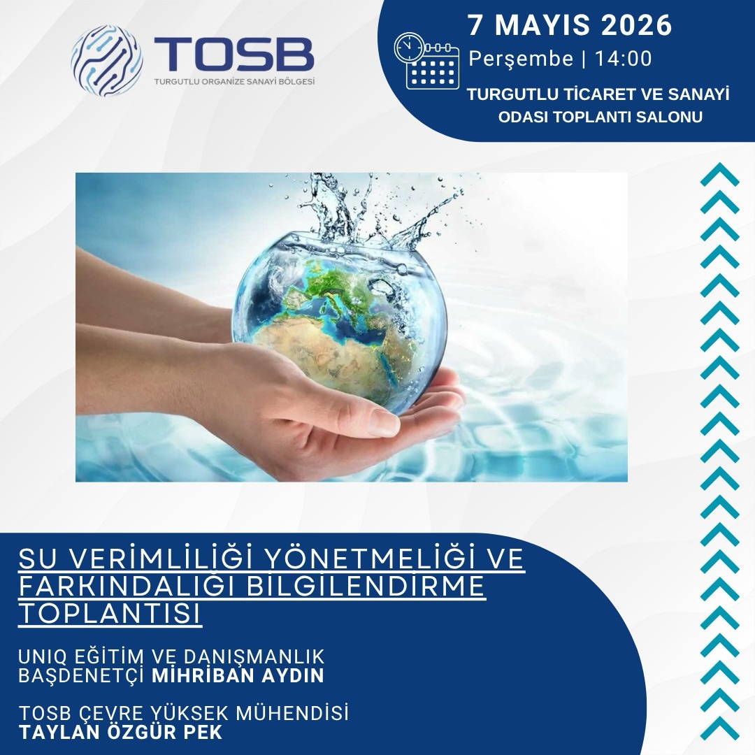 Turgutlu’da su verimliliği toplantısı düzenlenecek