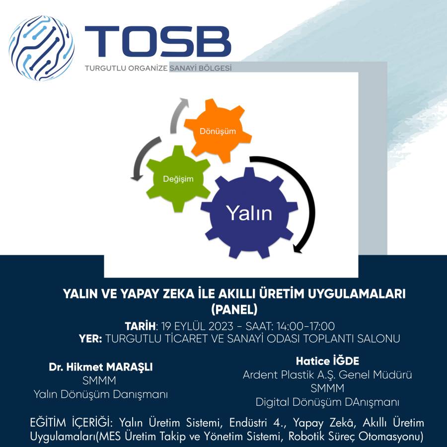 YALIN VE YAPAY ZEKA İLE AKILLI ÜRETİM UYGULAMALARI PANELİ