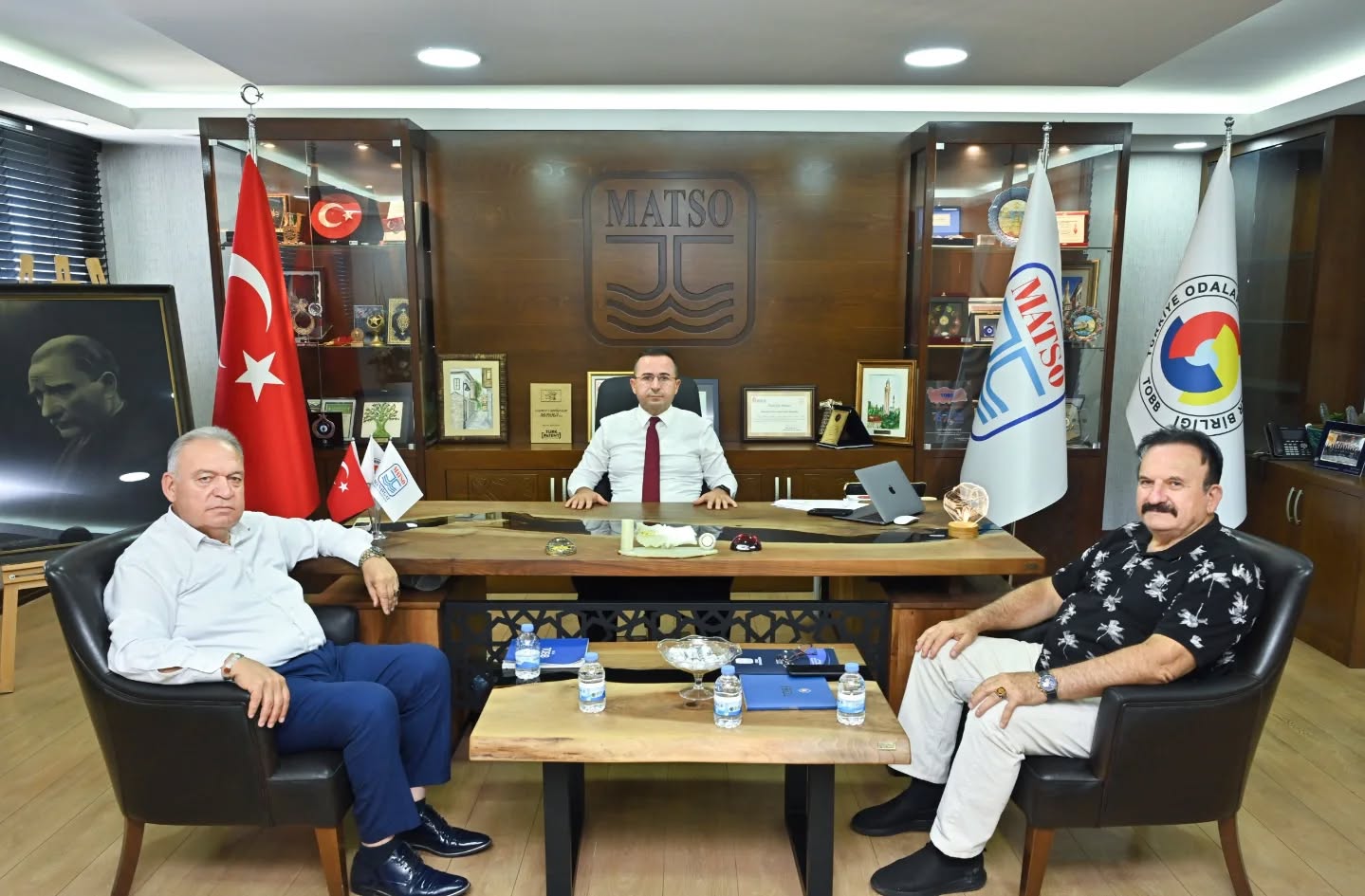 Başkan Aydın'dan, MATSO Başkanı Güngör'e Ziyaret