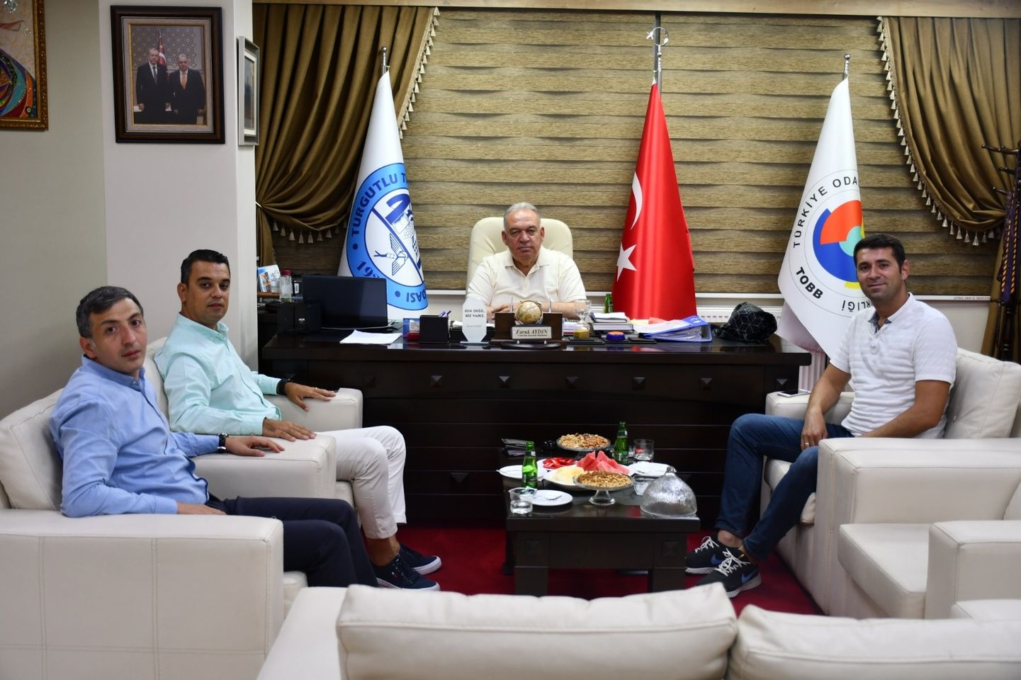 Şekerbank yetkililerinden Başkan Faruk Aydın'a Ziyaret