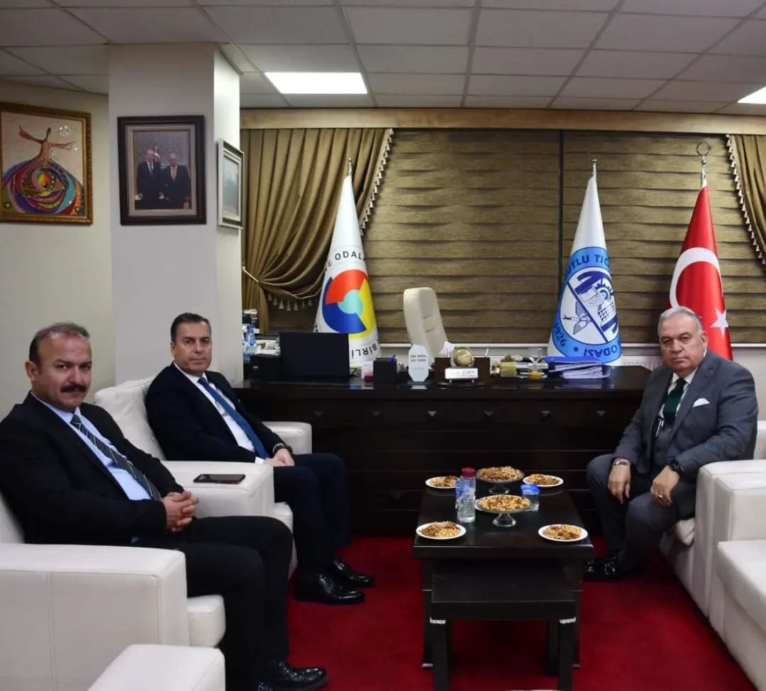 Kaymakam Kapankaya ve Emniyet Müdürü Tutak'tan Başkan Aydın'a Ziyaret