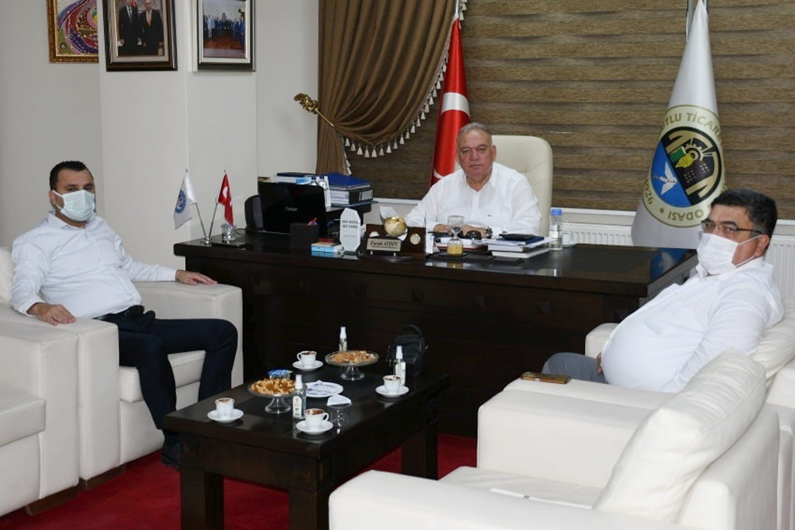Milletvekili Bekir Başevirgen'den, TUTSO Başkanı Aydın'a Ziyaret