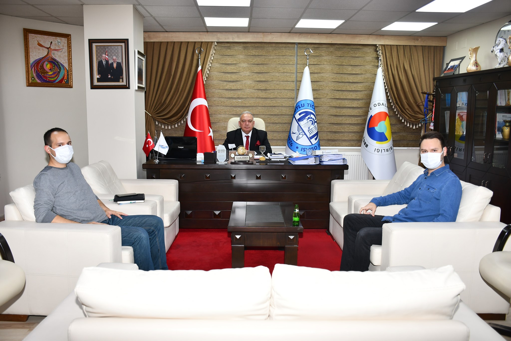 TEB Temsilcilerinden, TUTSO Başkanı Faruk Aydın'a Ziyaret