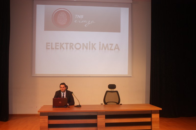 ELEKTRONİK İMZA SEMİNERİ VERİLDİ