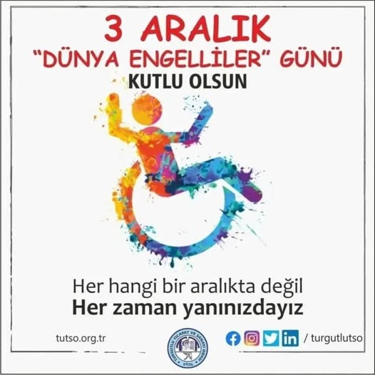 3 Aralık Dünya Engeliler Günü Kutlu Olsun