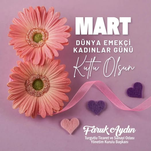 TUTSO Başkanı Faruk Aydın’dan 8 Mart mesajı