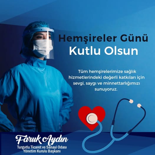 TUTSO Başkanı Faruk Aydın'dan 12 Mayıs Hemşireler Günü Mesajı