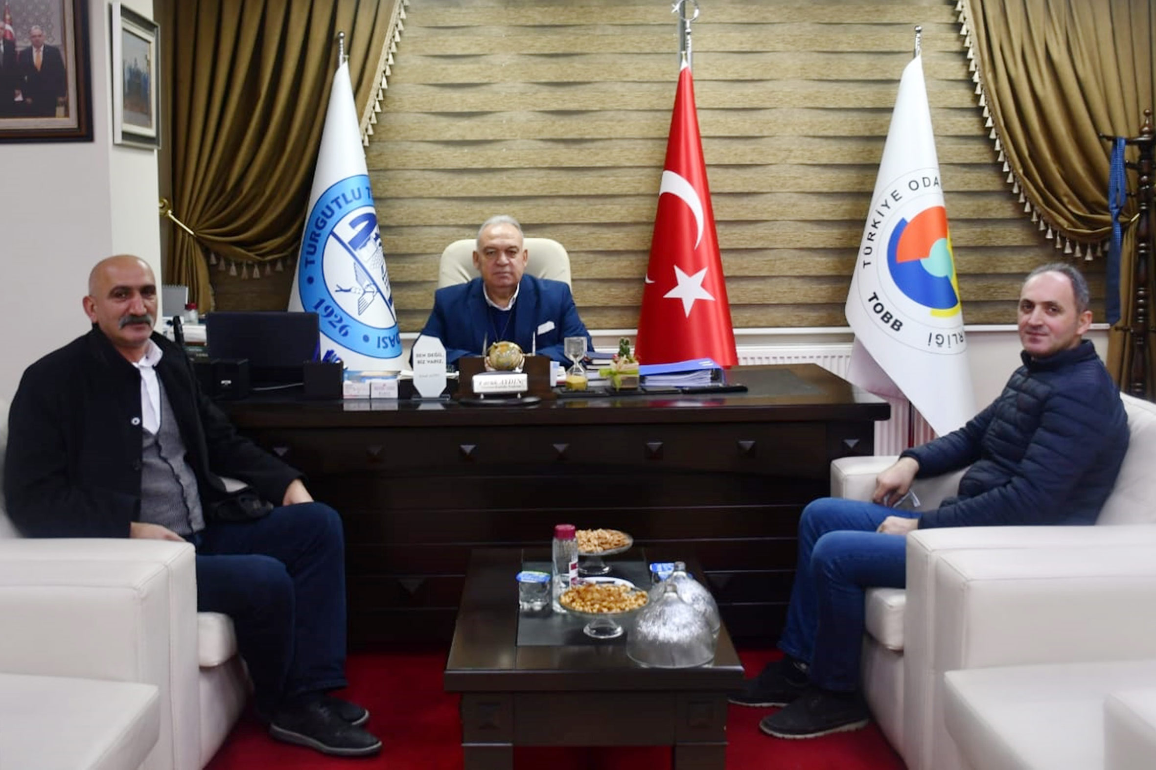 Gündoğdu Süt Ürünleri\'nden Başkan Faruk Aydın\'a Ziyaret