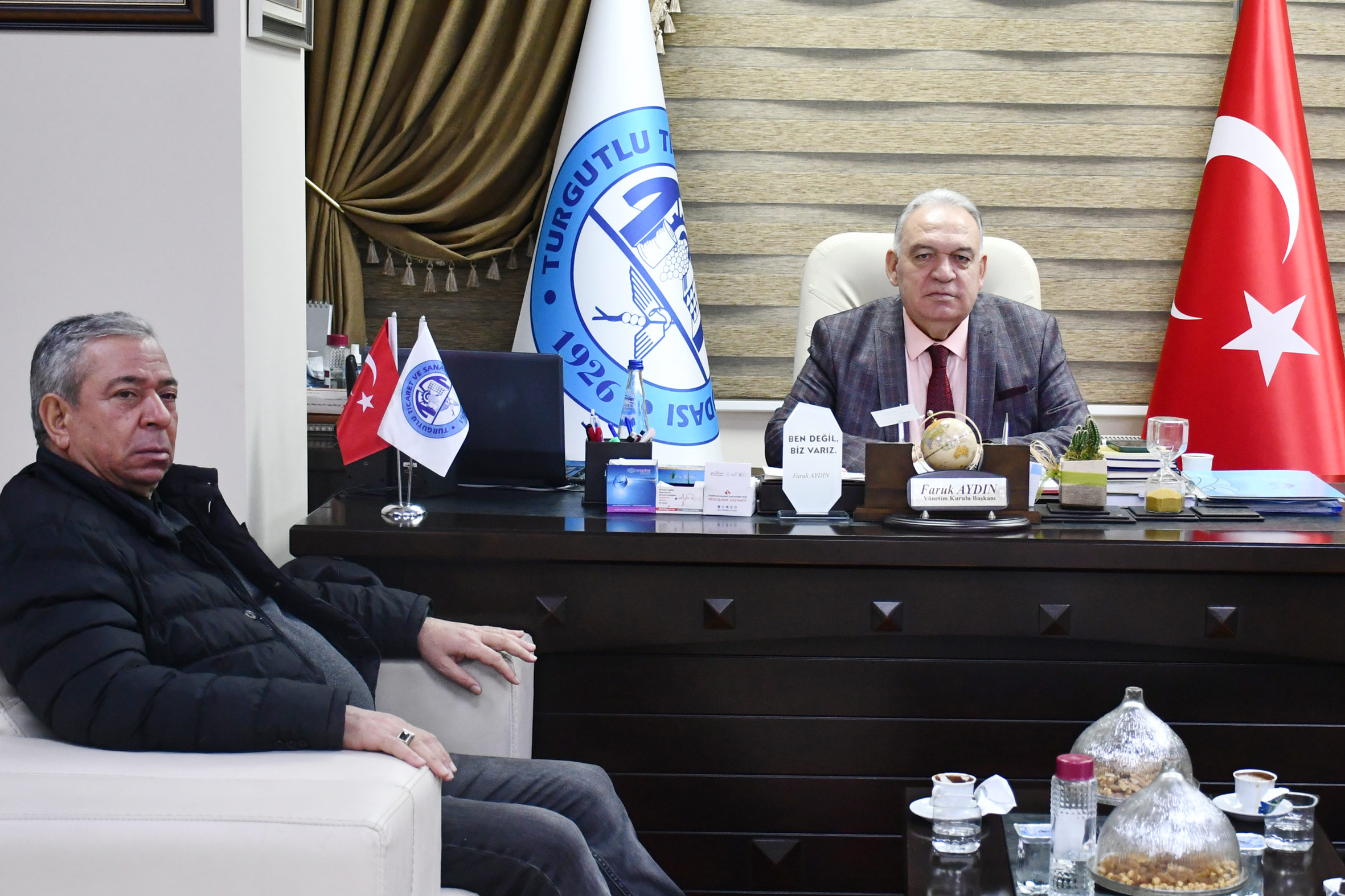Mimar Ahmet Orhan'dan, TUTSO Başkanı Aydın'a Ziyaret