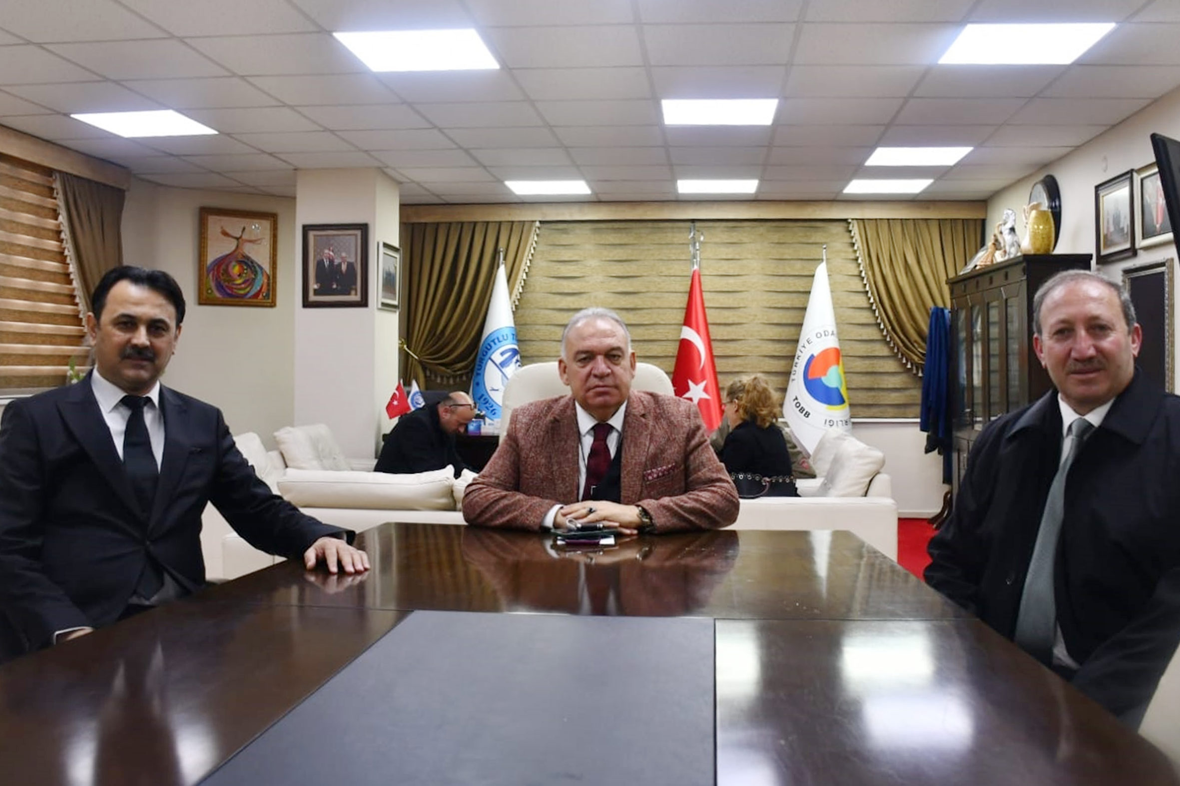 Müdür Arslan ve Şen'den, Başkan Aydın'a Ziyaret