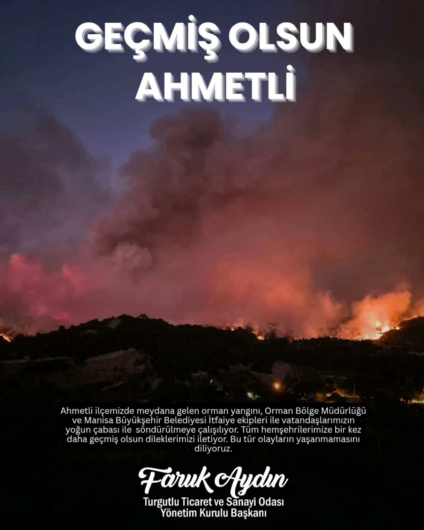 Geçmiş Olsun Ahmetli