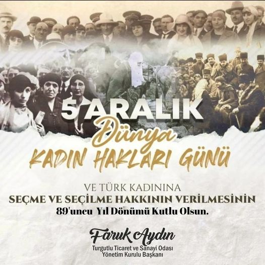 5 Aralık Kadın Hakları Günü