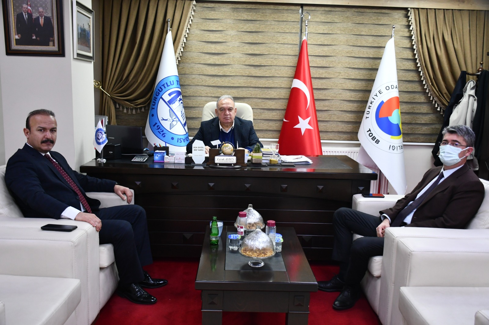Müdür Tutak ve Hasyiğit'ten, Başkan Aydın'a Ziyaret