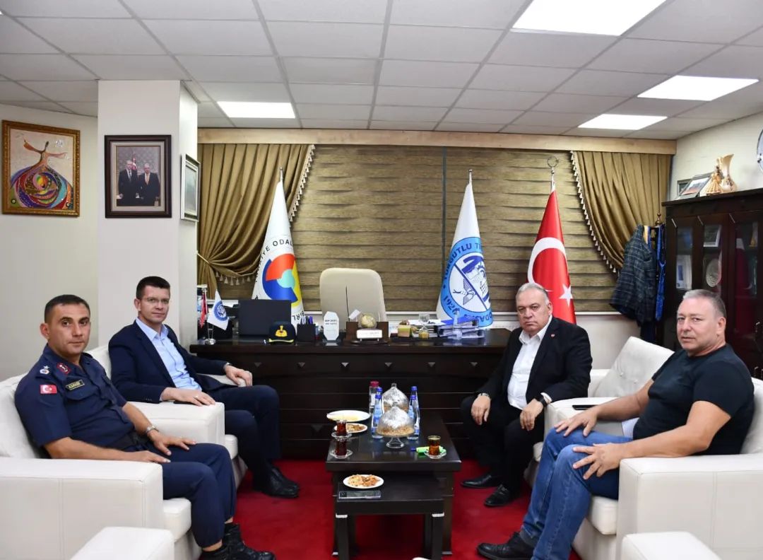 Cumhuriyet Başsavcısı Biçer ve Jandarma Komutanı Karaer’den Başkan Aydın’a Ziyaret