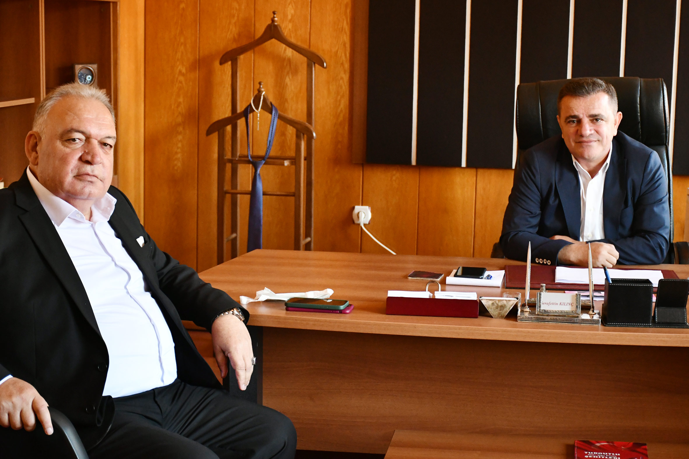 Başkan Faruk Aydın'dan, Vergi Dairesi Müdürü Kılınç'a Hayırlı Olsun Ziyareti